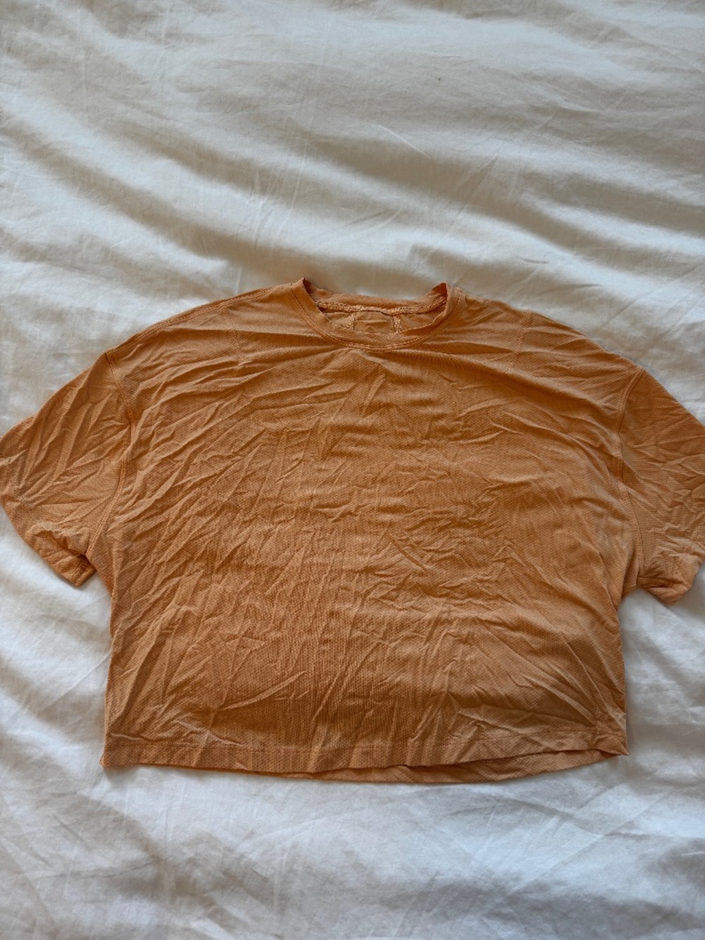 Lululemon Orange top (almost new, just wrinkled)